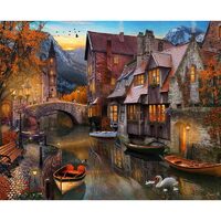 Kit pictura pe numere 40x50cm, Town PPT3339