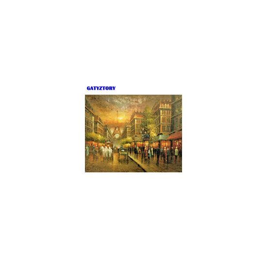 Kit pictura pe numere cu peisaj, 40x50cm, PPT3690