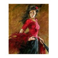 Kit pictura pe numere cu oameni, 40x50cm, PPT3414