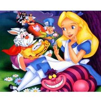 Kit pictura pe numere cu caricaturi, 40x50cm, PPT3420