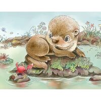 Kit pictura pe numere cu animale, 40x50cm, PPT3733