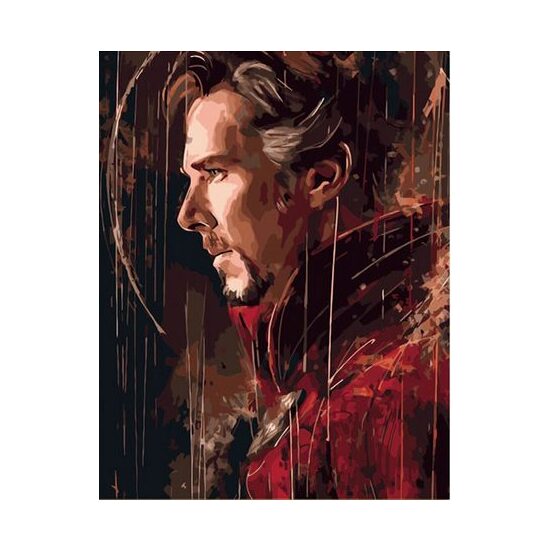 Kit pictura pe numere cu caricaturi, 40x50cm, PPT3428