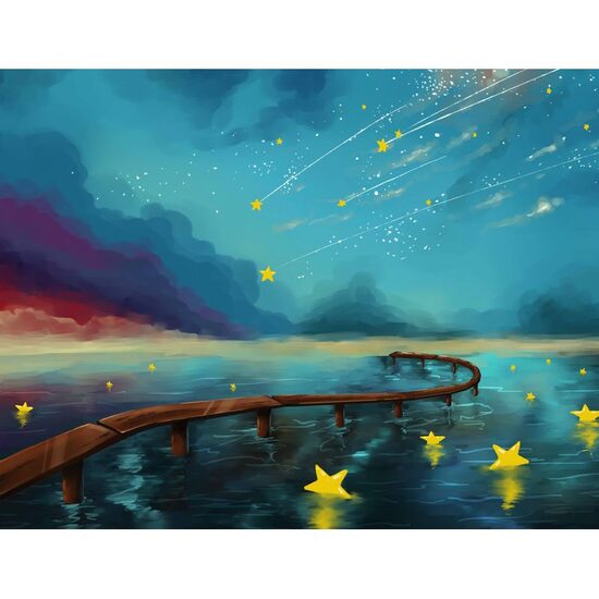 Kit pictura pe numere cu peisaj, 40x50cm, PPT3736