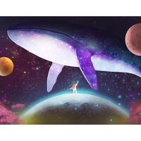 Kit pictura pe numere cu animale, 40x50cm, PPT3738