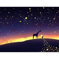 Kit pictura pe numere cu animale, 40x50cm, PPT3740
