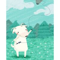 Kit pictura pe numere cu animale, 40x50cm, PPT3747
