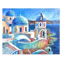 Kit pictura pe numere 40x50cm, Santorini PPT3430