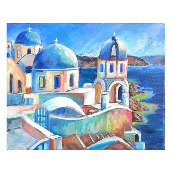 Kit pictura pe numere 40x50cm, Santorini PPT3430