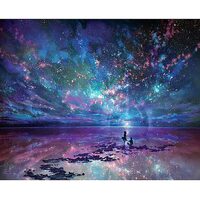 Kit pictura pe numere cu natura, 40x50cm, PPT3443