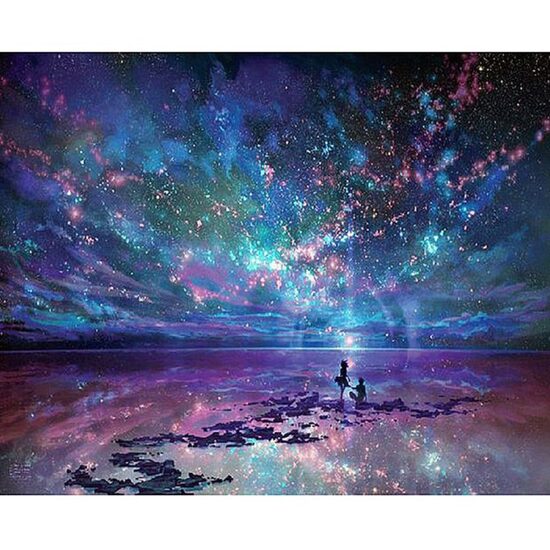 Kit pictura pe numere cu natura, 40x50cm, PPT3443