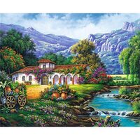 Kit pictura pe numere cu natura, 40x50cm, PPT3446
