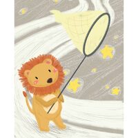 Kit pictura pe numere cu animale, 40x50cm, PPT3757