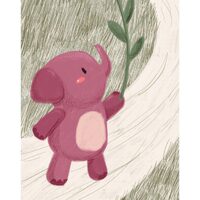 Kit pictura pe numere cu ,animale, 40x50cm, PPT3759