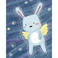 Kit pictura pe numere cu animale, 40x50cm, PPT3766
