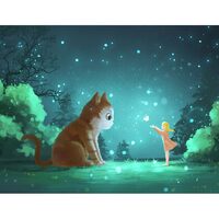 Kit pictura pe numere cu animale, 40x50cm, PPT3769