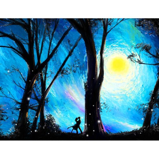 Kit pictura pe numere cu peisaj, 40x50cm, PPT3772