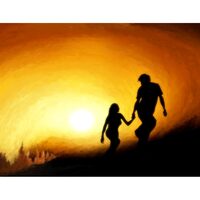 Kit pictura pe numere cu oameni, 40x50cm, PPT3773