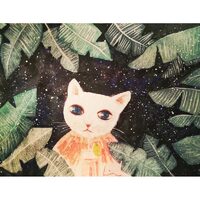 Kit pictura pe numere cu animale, 40x50cm, PPT3775