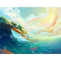 Kit pictura pe numere cu peisaj, 40x50cm, PPT3776