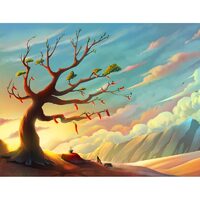 Kit pictura pe numere cu peisaj, 40x50cm, PPT3777
