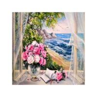 Kit pictura pe numere cu peisaj, 40x50cm, PPT3629