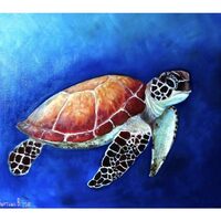 Kit pictura pe numere cu animale, 40x50cm, PPT3631
