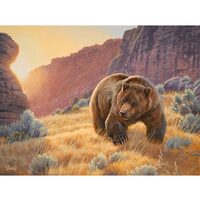 Kit pictura pe numere cu animale, 40x50cm, PPT3363