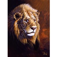 Kit pictura pe numere cu animale, 40x50cm, PPT3364