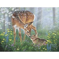 Kit pictura pe numere cu animale, 40x50cm, PPT3368