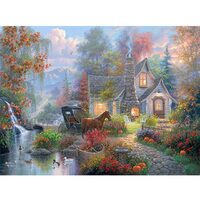 Kit pictura pe numere cu natura, 40x50cm, PPT3370