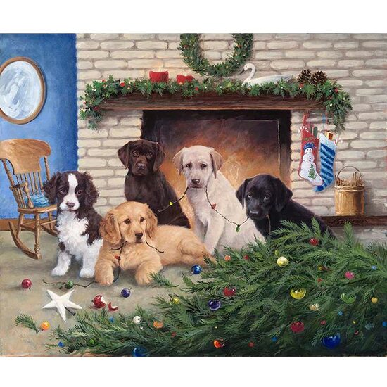 Kit pictura pe numere cu animale, 40x50cm, PPT3386