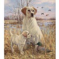 Kit pictura pe numere cu animale, 40x50cm, PPT3392