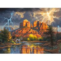 Kit pictura pe numere cu natura, 40x50cm, PPT3396