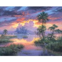 Kit pictura pe numere cu natura, 40x50cm, PPT3397
