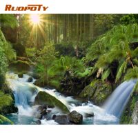 Kit pictura pe numere cu natura 40x50cm, PPT3399
