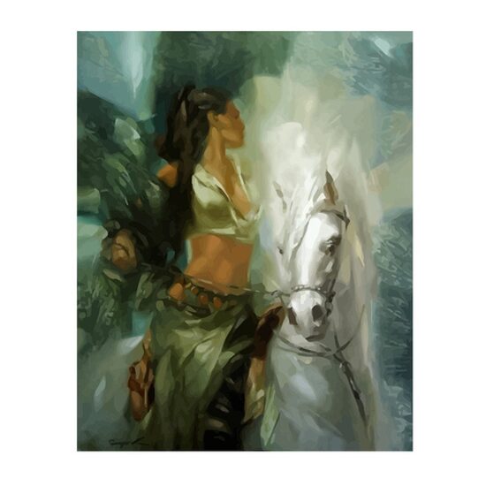 Kit pictura pe numere cu caricaturi, 40x50cm, PPT3400