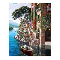 Kit pictura pe numere cu peisaje, 40x50cm, PPT3401