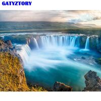 Kit pictura pe numere cu peisaj, 40x50cm, PPT3653