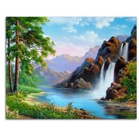 Kit pictura pe numere cu peisaj, 40x50cm, PPT3654