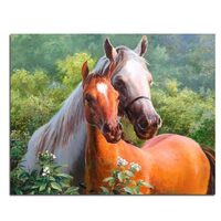 Kit pictura pe numere cu animale, 40x50cm, PPT3655