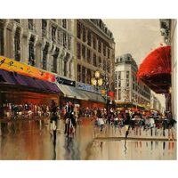 Kit pictura pe numere cu peisaj, 40x50cm, PPT3662