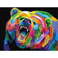 Kit pictura pe numere 40x50cm, Bear PPT3673