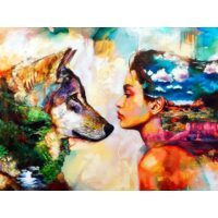 Kit pictura pe numere cu peisaj, 40x50cm, PPT3677
