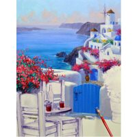 Kit pictura pe numere cu peisaj, 40x50cm, PPT3682
