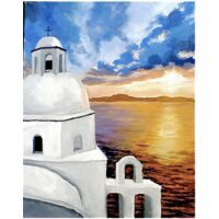 Kit pictura pe numere cu peisaje, 40x50cm, PPT3406