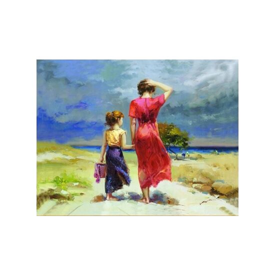 Kit pictura pe numere cu peisaj, 40x50cm, PPT3686