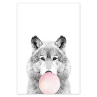 Kit pictura pe numere cu animale, 40x50cm, PPT3503