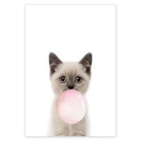 Kit pictura pe numere cu animale, 40x50cm, PPT3505
