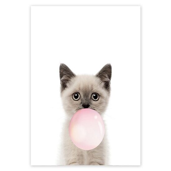 Kit pictura pe numere cu animale, 40x50cm, PPT3505