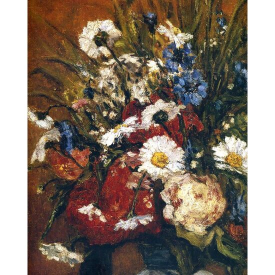 Kit pictura pe numere cu flori, 40x50cm PPT3710
